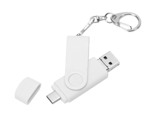 USB 3.0/micro USB/Type-C - флешка на 32 Гб 3-в-1 с поворотным ме 3