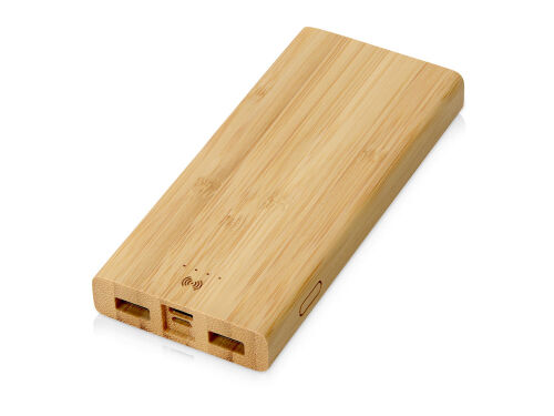 Внешний беспроводной аккумулятор из бамбука «Bamboo Air», 10000  8