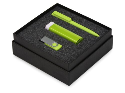 Подарочный набор On-the-go с флешкой, ручкой и зарядным устройст 1