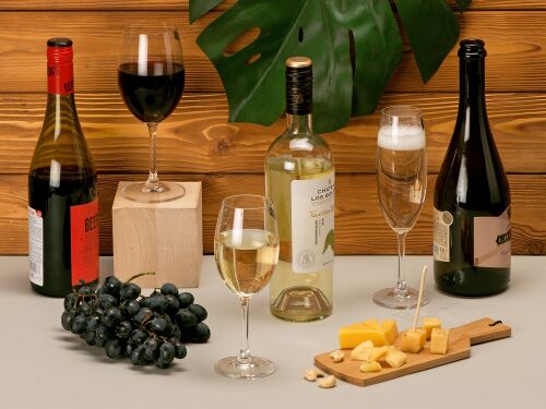 Подарочный набор бокалов для красного, белого и игристого вина « 7