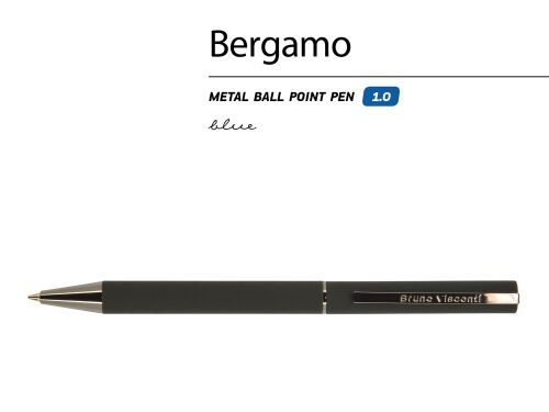 Ручка металлическая шариковая «Bergamo» 2