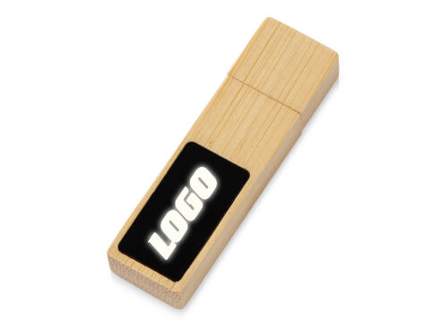 USB 2.0- флешка на 32 Гб c подсветкой логотипа «Bamboo LED» 1