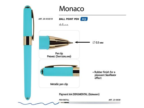 Ручка пластиковая шариковая «Monaco» 3