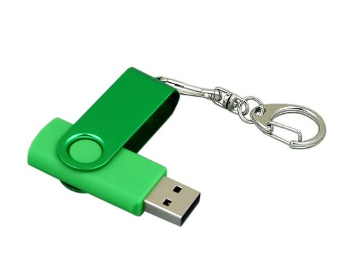 USB 2.0- флешка промо на 64 Гб с поворотным механизмом и однотон 3