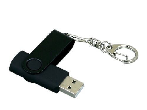 USB 2.0- флешка промо на 64 Гб с поворотным механизмом и однотон 3