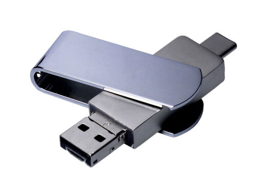 USB 2.0-флешка на 16 Гб 3-в-1 с разъемами Micro USB и USB-C 1