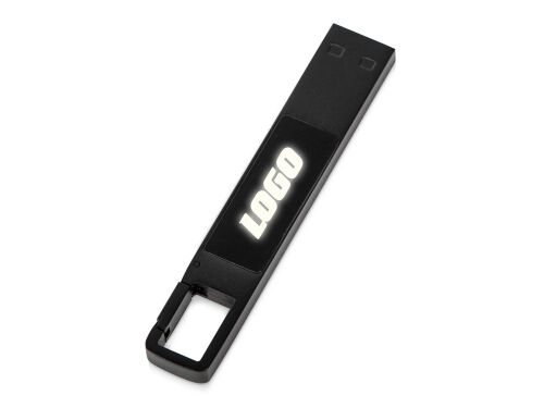 USB 2.0- флешка на 32 Гб c подсветкой логотипа «Hook LED» 8