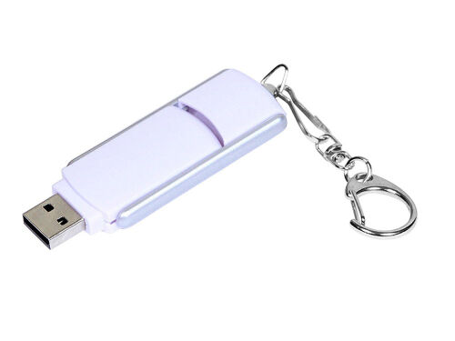 USB 2.0- флешка промо на 4 Гб с прямоугольной формы с выдвижным  2