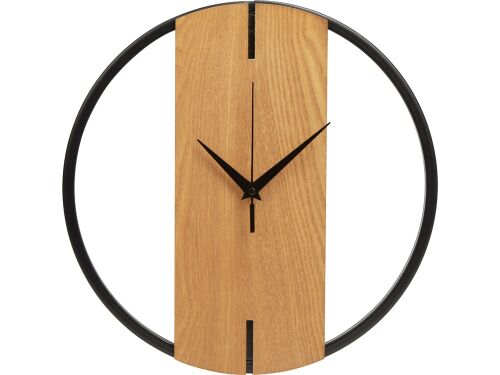 Деревянные часы с металлическим ободом «Time Wheel» 2