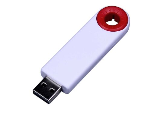 USB 3.0- флешка промо на 32 Гб прямоугольной формы, выдвижной ме 1