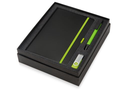 Подарочный набор «Q-edge» с флешкой, ручкой-подставкой и блокнот 9