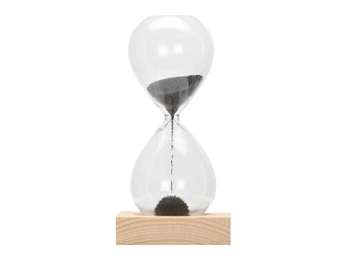 Песочные магнитные часы на деревянной подставке «Infinity» 2