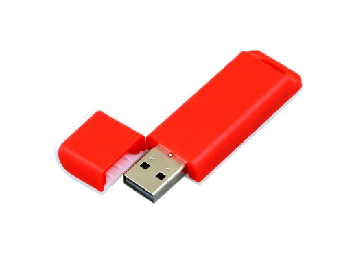 USB 2.0- флешка на 4 Гб с оригинальным двухцветным корпусом 2