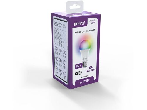 Умная LED лампочка «IoT A61 RGB» 3