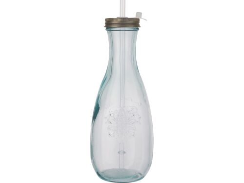 Бутылка с соломинкой «Polpa» из переработанного стекла 2