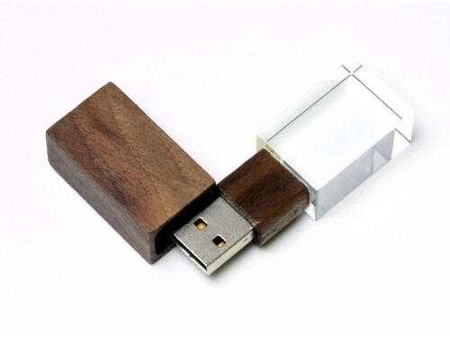 USB 2.0- флешка на 64 Гб прямоугольной формы 2
