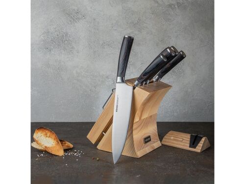 Набор из 5 кухонных ножей и блока для ножей с ножеточкой «DANA» 7