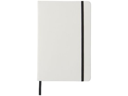 Блокнот А5 «Spectrum» с белой обложкой и цветной резинкой 2