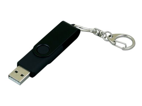 USB 2.0- флешка промо на 32 Гб с поворотным механизмом и однотон 2