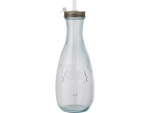 Бутылка с соломинкой «Polpa» из переработанного стекла 3