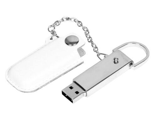 USB 2.0- флешка на 32 Гб в массивном корпусе с кожаным чехлом 2