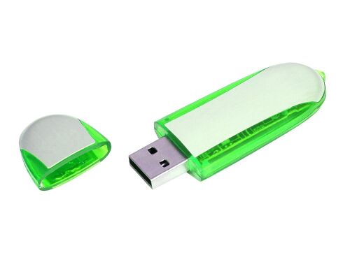 USB 2.0- флешка промо на 64 Гб овальной формы 2