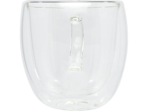 Стеклянный стакан «Manti» с двойными стенками и подставкой, 250  2