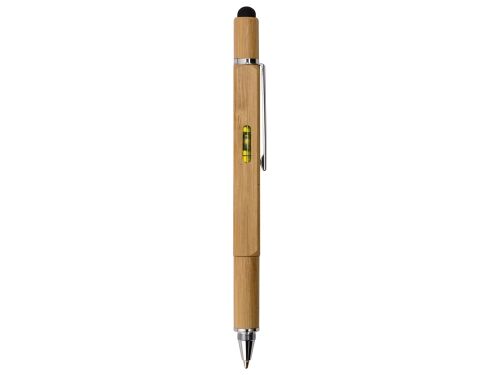 Ручка-стилус из бамбука «Tool» с уровнем и отверткой 5
