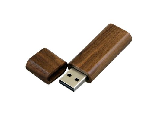 USB 2.0- флешка на 64 Гб эргономичной прямоугольной формы с окру 2