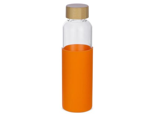 Стеклянная бутылка для воды в силиконовом чехле «Refine» 1