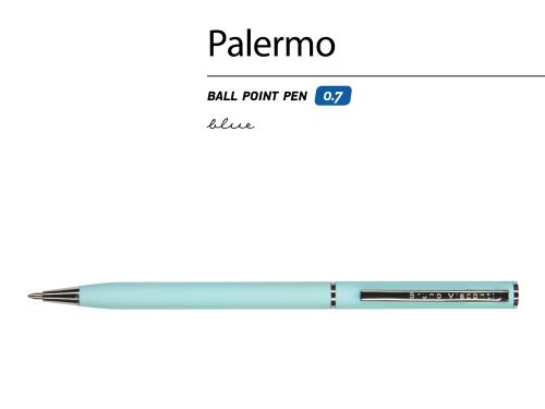 Ручка металлическая шариковая «Palermo», софт-тач 2