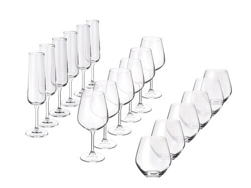 Подарочный набор бокалов для игристых и тихих вин «Vivino», 18 ш 8