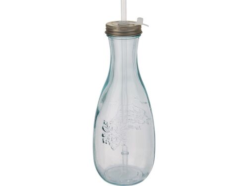Бутылка с соломинкой «Polpa» из переработанного стекла 1