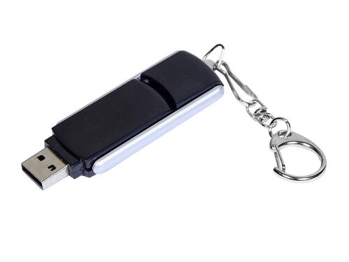 USB 2.0- флешка промо на 8 Гб с прямоугольной формы с выдвижным  2