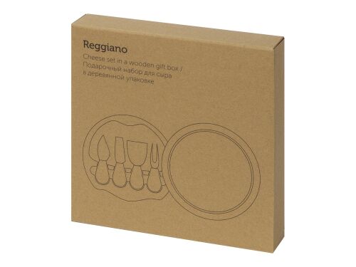 Подарочный набор для сыра в деревянной упаковке «Reggiano» 7