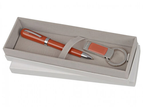 Подарочный набор: брелок с USB-флешкой на 4 Гб, ручка шариковая 1