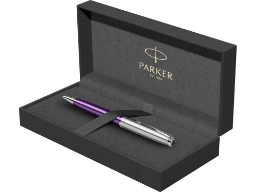 Ручка шариковая Parker «Sonnet Essentials Violet SB Steel CT» 3