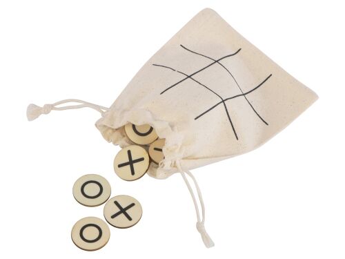Деревянные крестики-нолики в мешочке «XO» 2