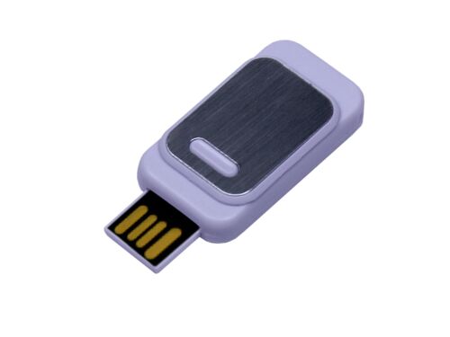 USB 2.0- флешка промо на 8 Гб прямоугольной формы, выдвижной мех 1