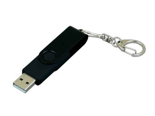 USB 2.0- флешка промо на 16 Гб с поворотным механизмом и однотон 2