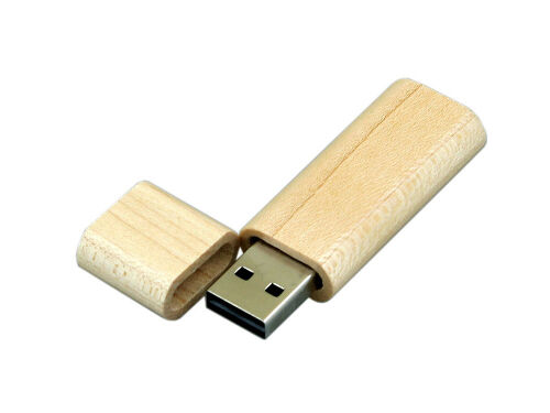 USB 2.0- флешка на 8 Гб эргономичной прямоугольной формы с округ 2
