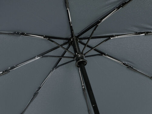 Зонт складной «Lumet» с куполом из переработанного пластика, авт 3