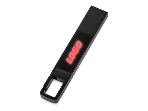 USB 2.0- флешка на 32 Гб c подсветкой логотипа «Hook LED» 8
