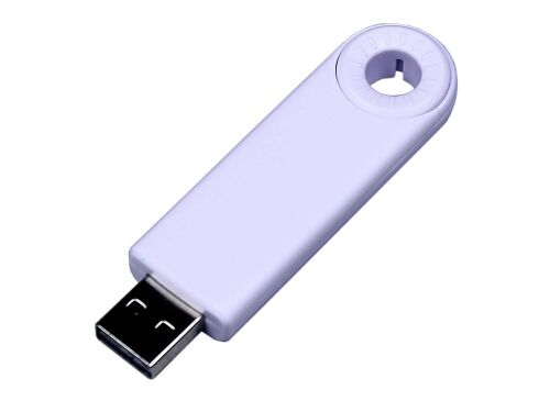 USB 2.0- флешка промо на 64 Гб прямоугольной формы, выдвижной ме 1