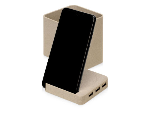 Настольный органайзер Cubic с функциями USB-хаба и беспроводной  11