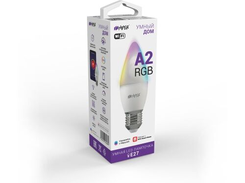 Умная LED лампочка «IoT LED A2 RGB» 4