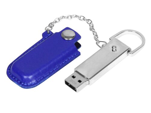 USB 2.0- флешка на 64 Гб в массивном корпусе с кожаным чехлом 2