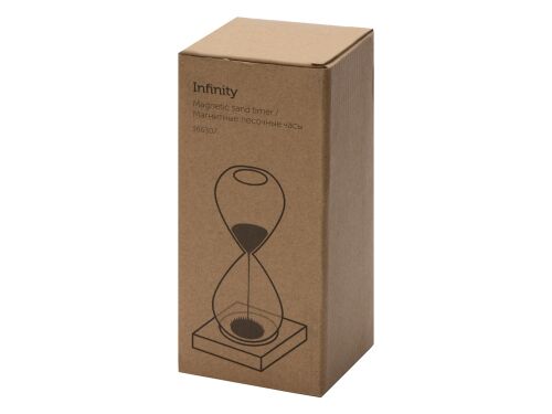 Песочные магнитные часы на деревянной подставке «Infinity» 3