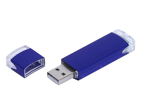 USB 2.0- флешка промо на 16 Гб прямоугольной классической формы 1