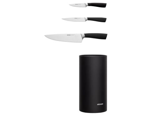 Набор из 3 кухонных ножей в универсальном блоке «UNA» 9